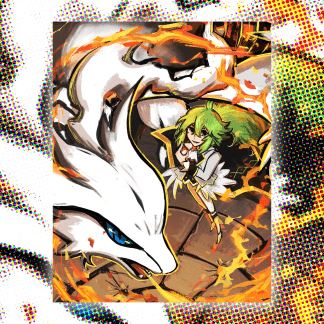 8.5x11" Print - PMEX Anniversary N & Reshiram