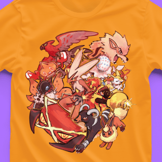 _T-Shirt Fire Types